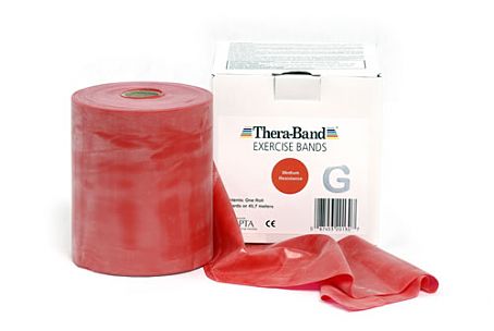 Thera-Band Übungsband klassisch (45,5 m) Mittel/Rot