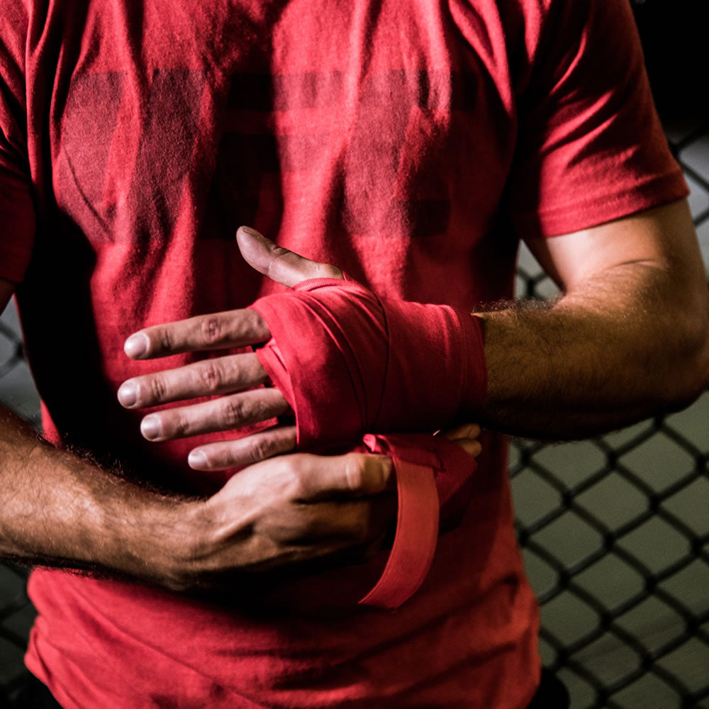 UFC Hand Wraps Boxbandagen Rot 4,6m
