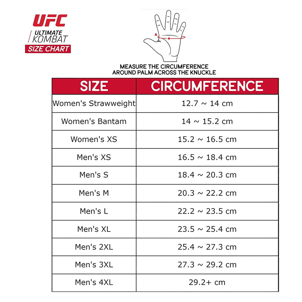 UFC MMA Handschuh Official Competition Fight Gloves Gr. M