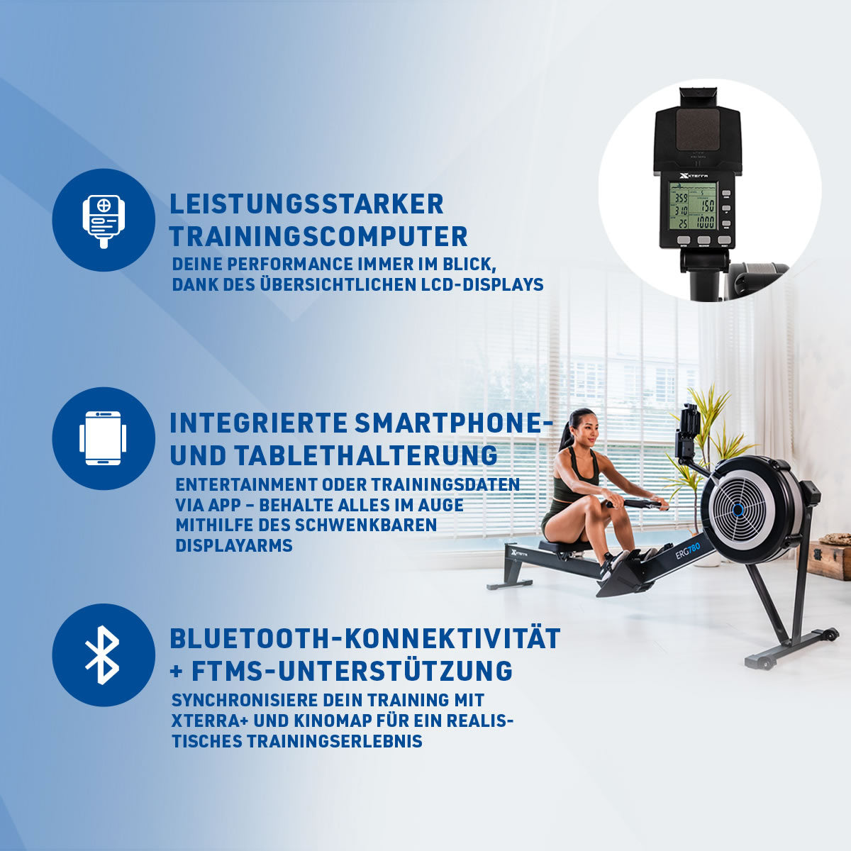 XTERRA Fitness ERG780 Air Rower