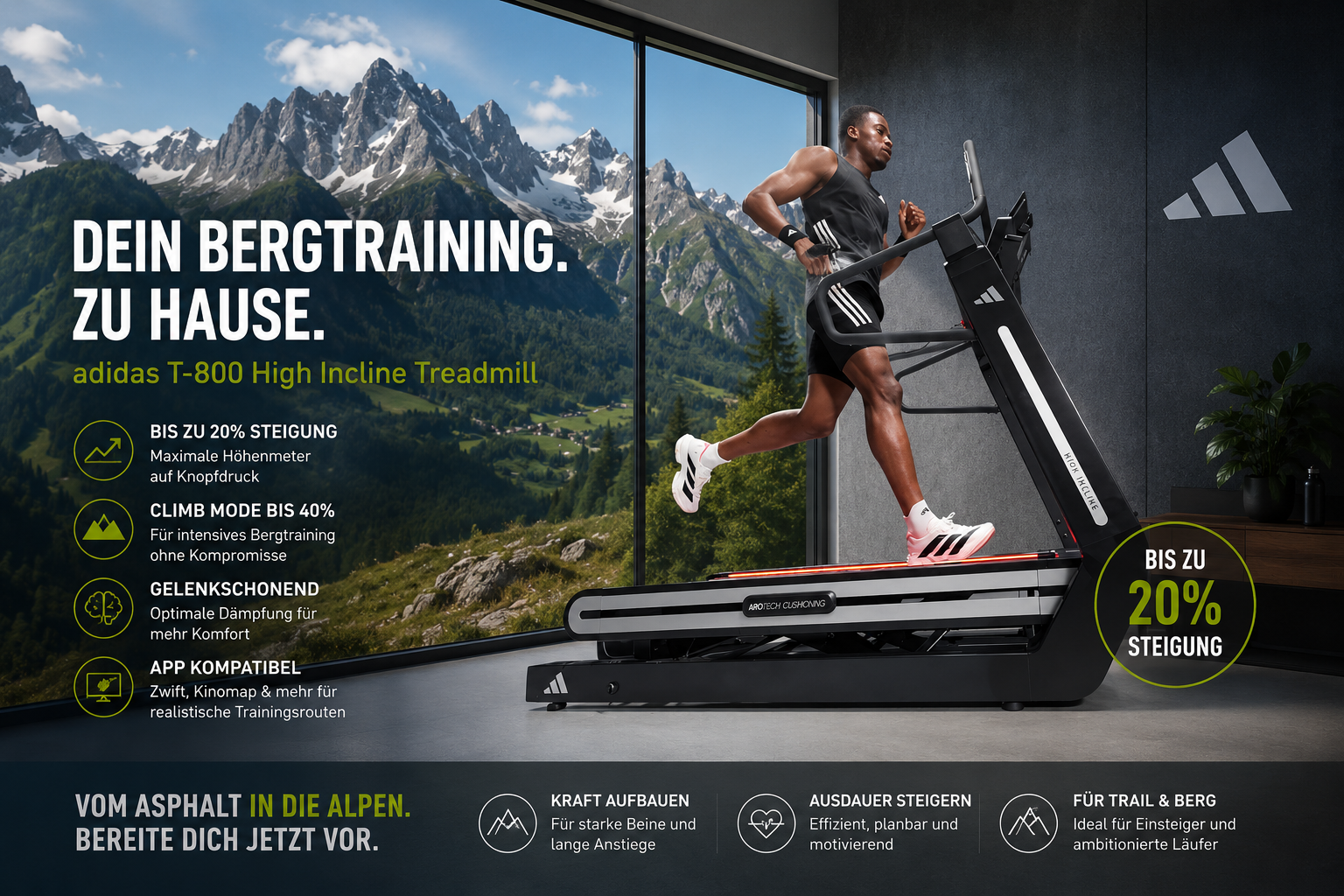 Trailrunning auf dem Laufband