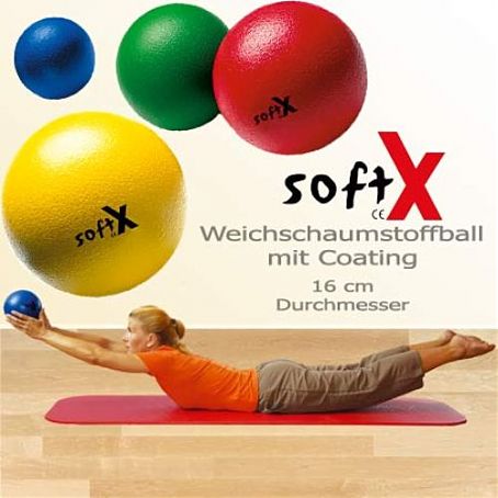 softX® -Schaumstoffbälle blau Durchmesser 16 cm