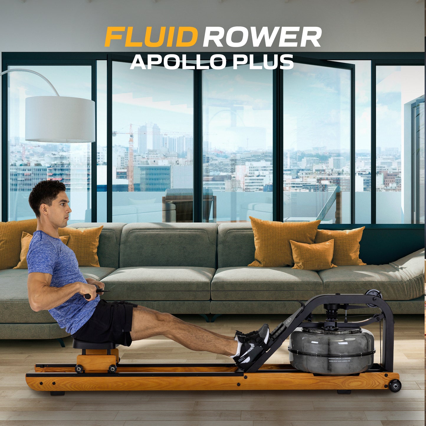 Fluid Rower Rudergerät Apollo Plus Esche