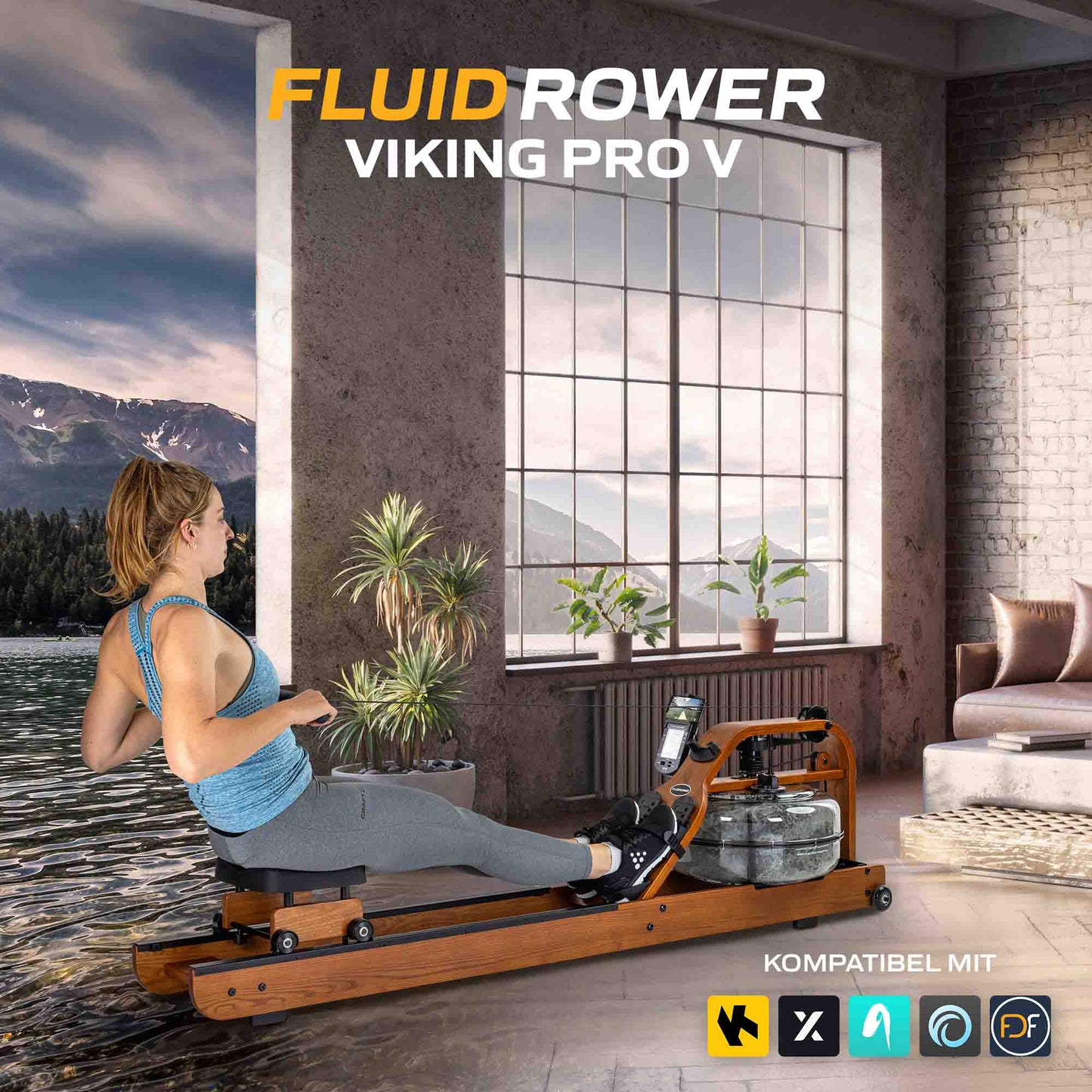 Fluid Rower Rudergerät Viking Pro V