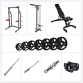 FUEL Fitness HR400 Home Gym Set inkl. Latzug, Hanteln und Hantelscheiben