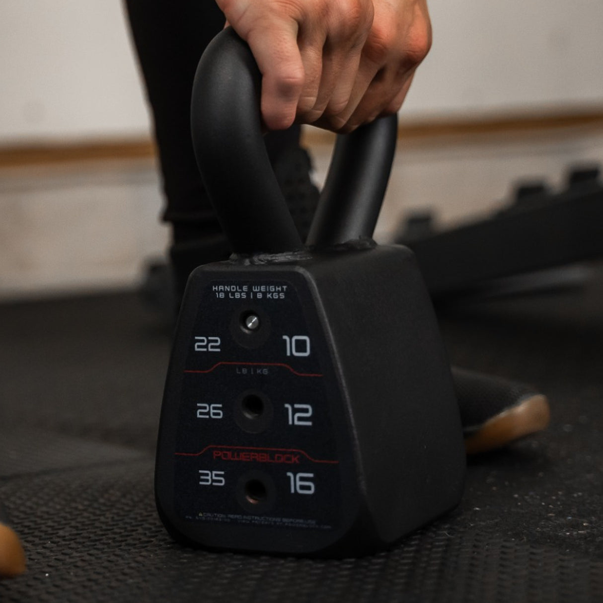PowerBlock Verstellbare Kettlebell 8–16 kg