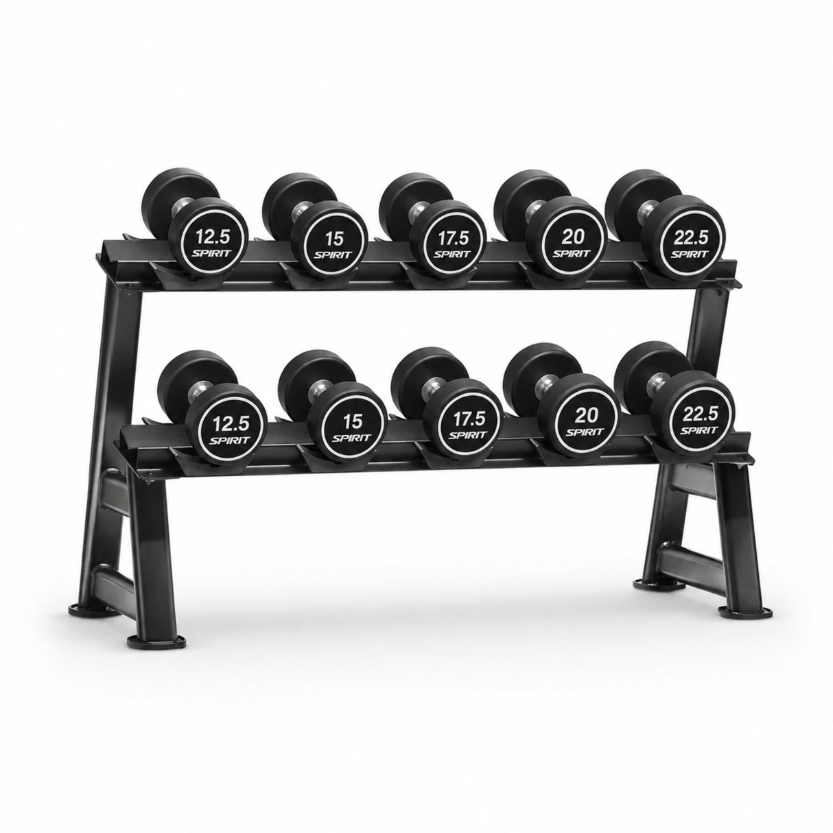 Spirit Fitness Round Rubber Kurzhantel