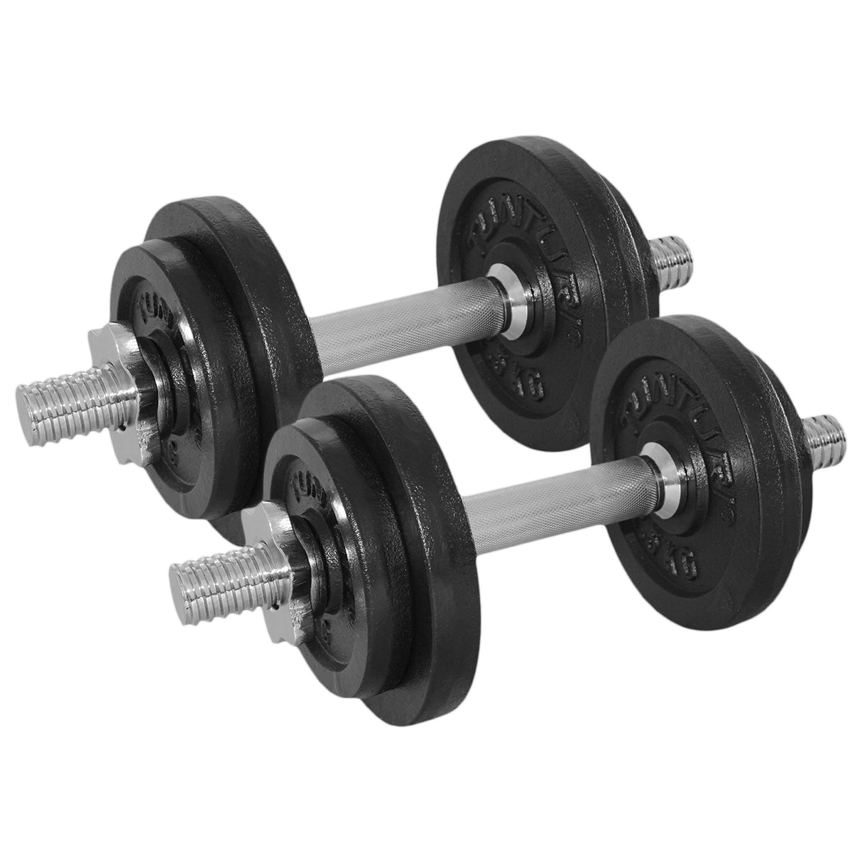 Tunturi Kurzhantelset 2×10 kg mit Sternverschluss