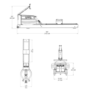 WaterRower Performance Ergometer Nussbaum