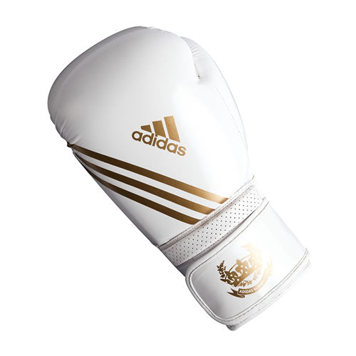 Adidas Boxhandschuh Hybrid Tech-Fit Weiß/Gold 8Oz