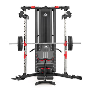 adidas Cable Crossover Set inkl. Trainingsbank, Langhantel und Hantelscheiben