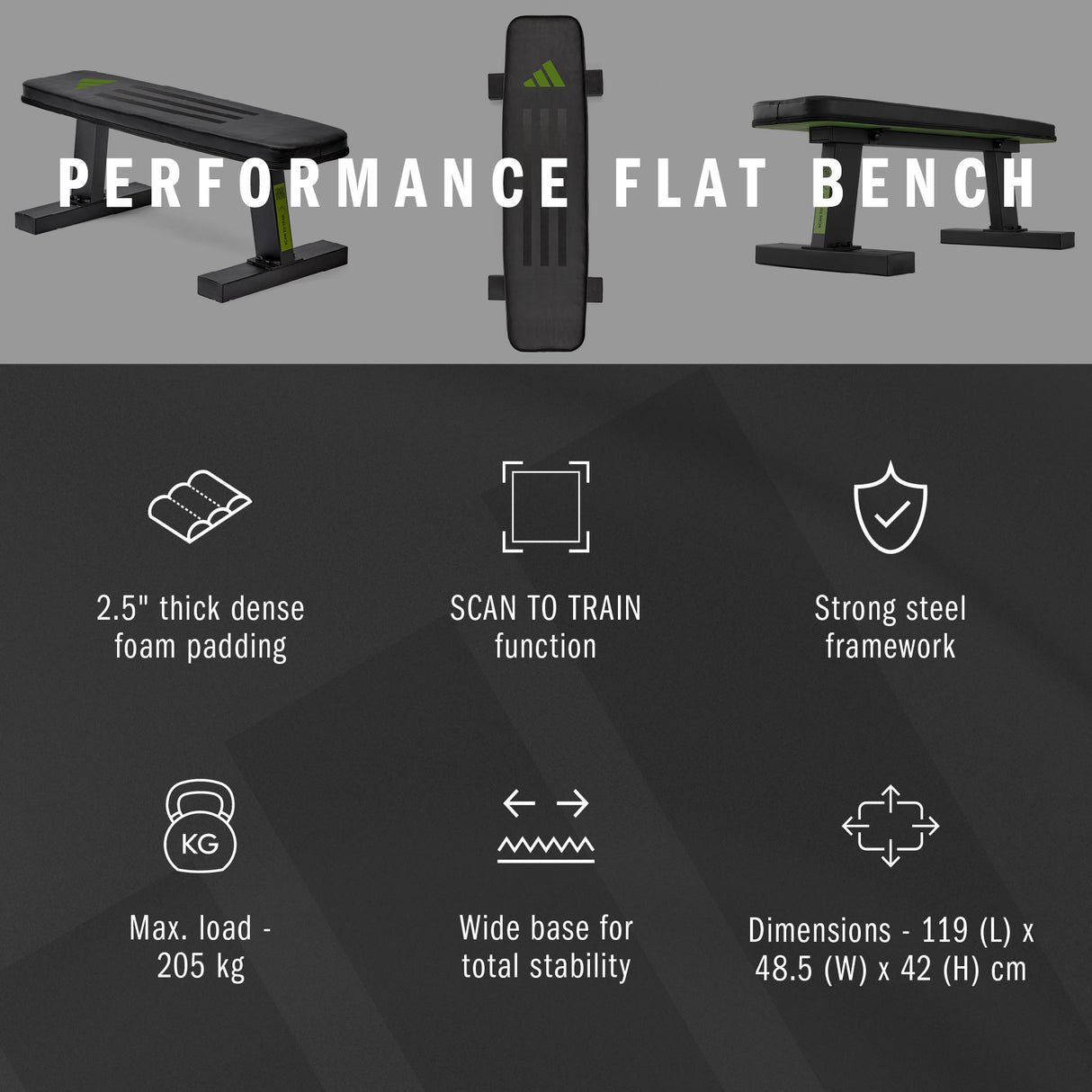 adidas Performance Flat Bench Flachbank