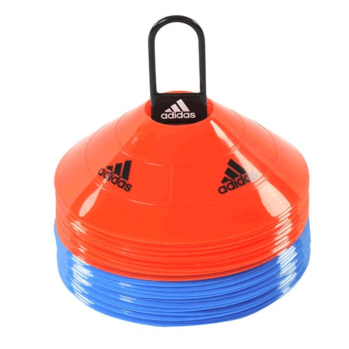 Adidas Speed Discs, Markierungshauben-Set 30 Stück - blau / rot