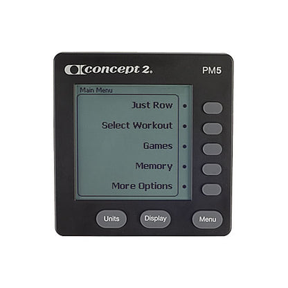 Concept2 Rudergerät RowErg Modell D PM5 Indoor Rower grau