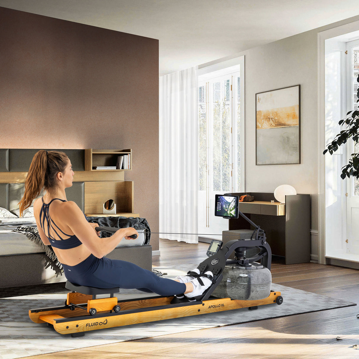 Fluid Rower Rudergerät Apollo XL Buche