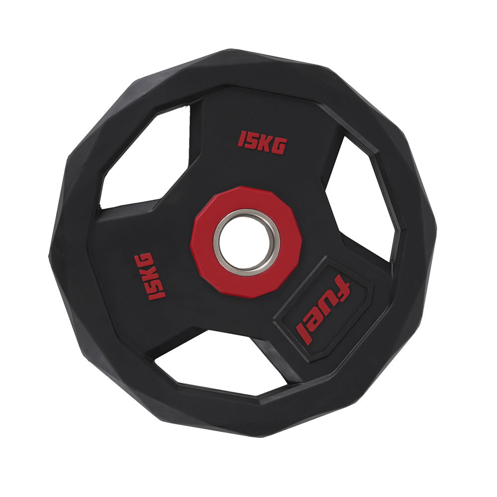 FUEL Fitness Olympia Hantelscheibe Diamond PU 50/51mm 1x 15kg