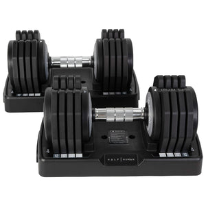 Half Human 2x 25kg verstellbares Hantel-Set