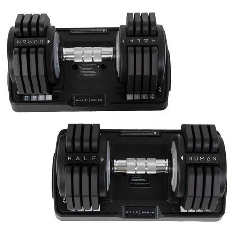 Half Human 2x 25kg verstellbares Hantel-Set