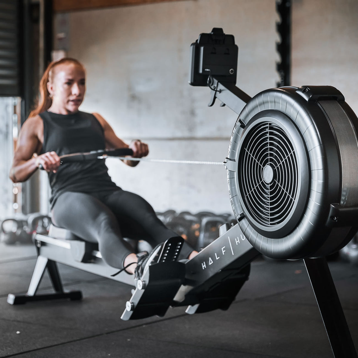 Half Human Rower Half Human Air Rower Rudergerät – CARDIOFITNESS
