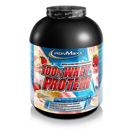 IronMaxx 100% Whey Protein 2350g Dose Dark Equador Chocolate