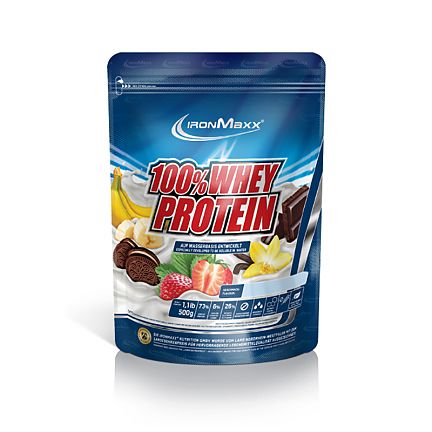 IronMaxx 100% Whey Protein 500g Beutel-Banane- Yoghurt