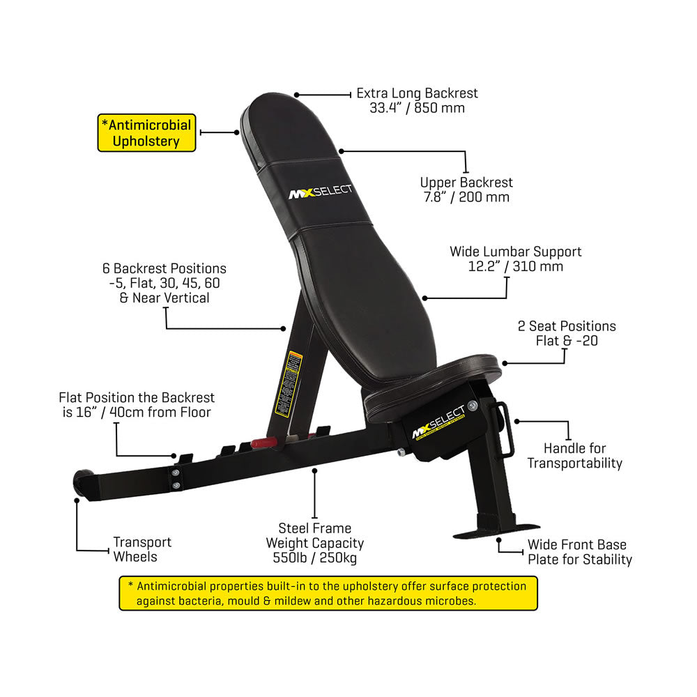 MX Select MX Bench verstellbare Hantelbank