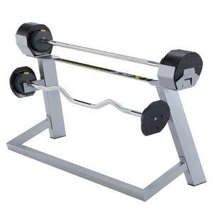 MX Select MX80 verstellbare Langhantel + Curlstange mit Ständer