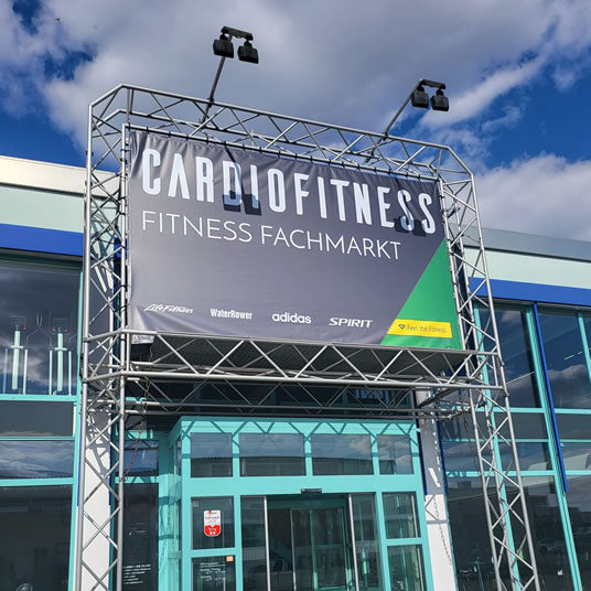 Cardiofitness Fachhandel für Fitnessgeräte in Nürnberg - Außenaufnahme der Filiale