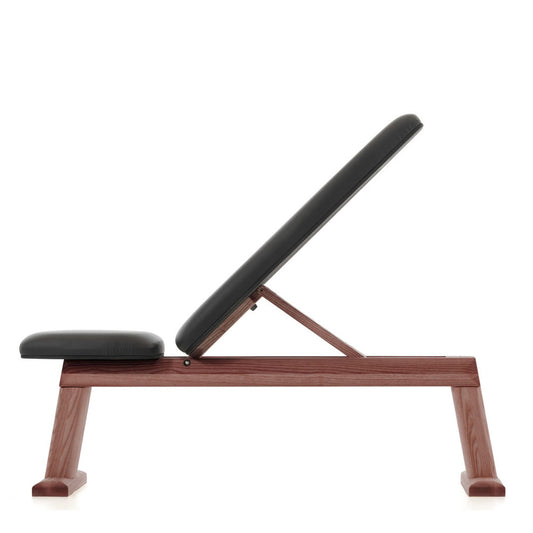 NOHrD WeightBench Nussbaum Kunstleder Schwarz