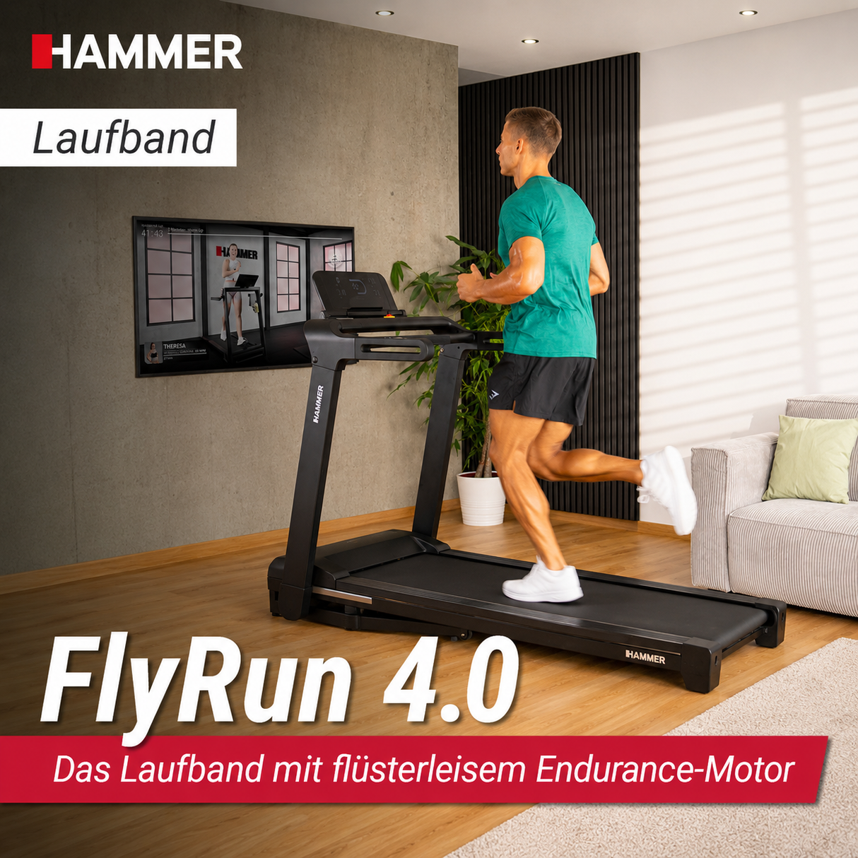 Hammer Laufband FlyRun 4.0 BLACK