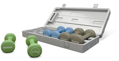 Reebok Hantel Gewichteset Koffer