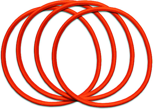 Set Anelli Corda Bellicon 125 Cm - 42 Pezzi Gomma Naturale Per Mini Trampolino