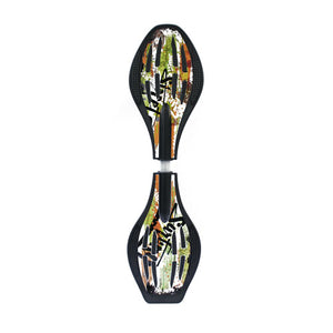 The Wave Graphitti Green/ Orange Waveboard