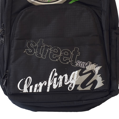 Streetsurfing Backpack Ventura Black/ Green, Rucksack