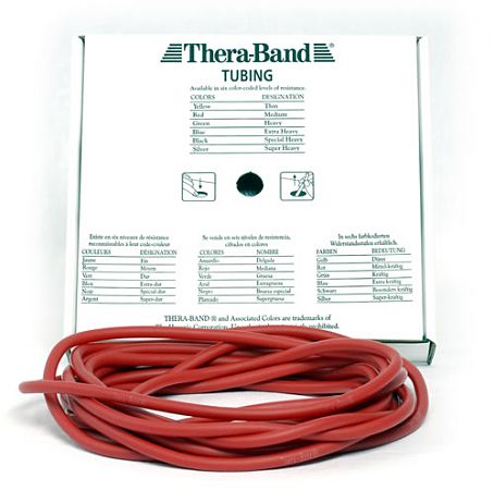 Thera-Band Tubing (7,5 m) Mittel/Rot