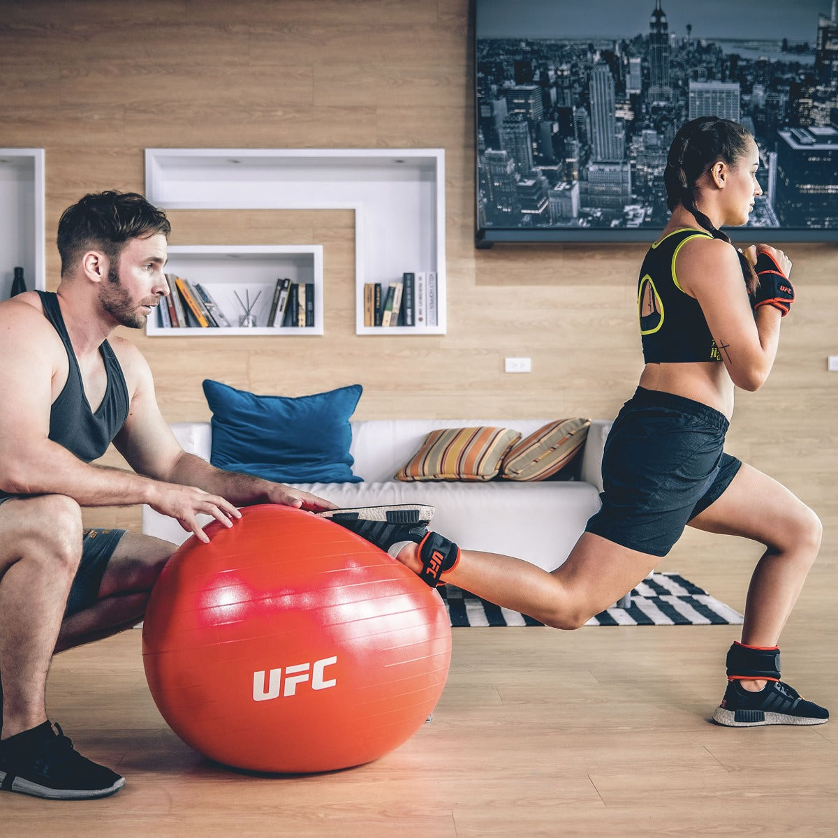 UFC FITBALL Gymnastikball 55cm Silber günstig kaufen im CARDIOfitness ...