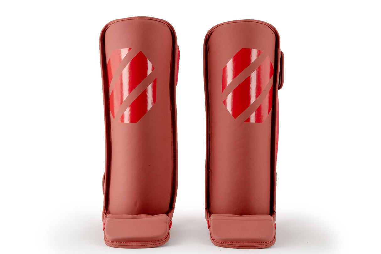 UFC PRO Tonal Grappling Shin Guard Rot Gr. M