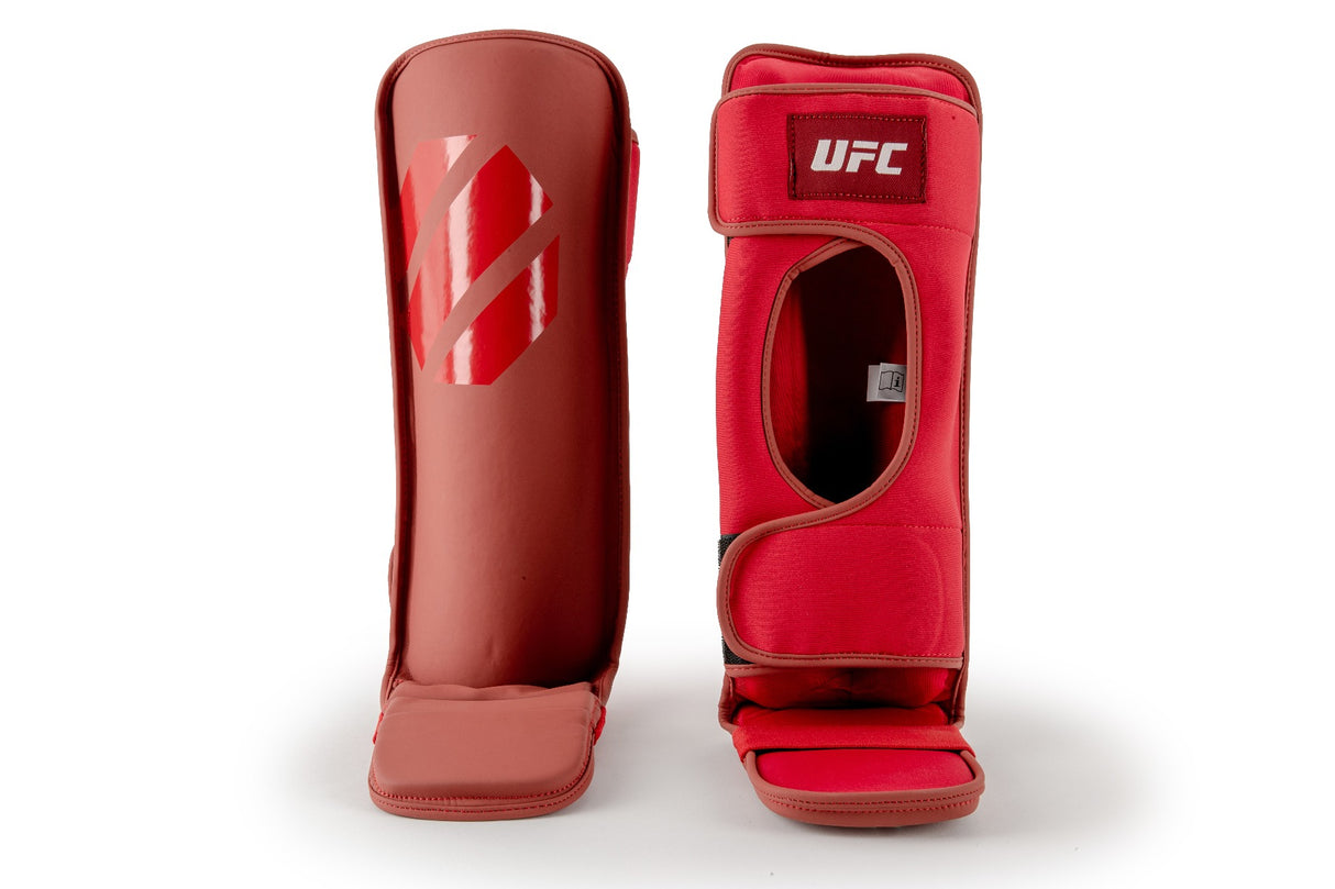UFC PRO Tonal Grappling Shin Guard Rot Gr. M