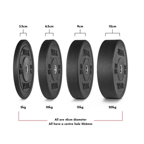 FUEL Fitness by VEGA Bumper Plates/ Olympia Hantelscheiben 1x 5kg