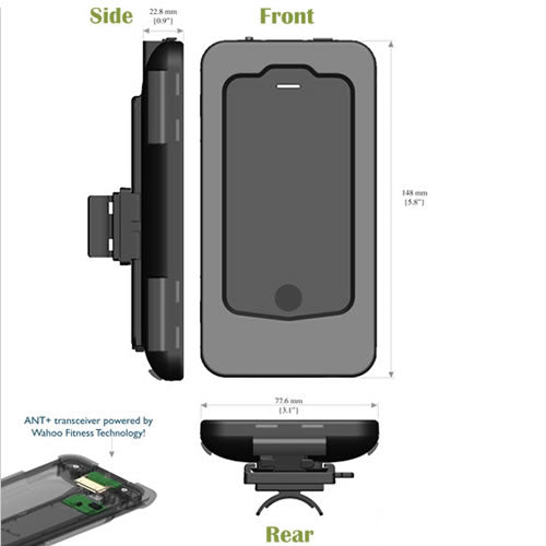 Wahoo Fitness iPhone Case inkl. Bike Halter & ANT+ iPhone Dongle